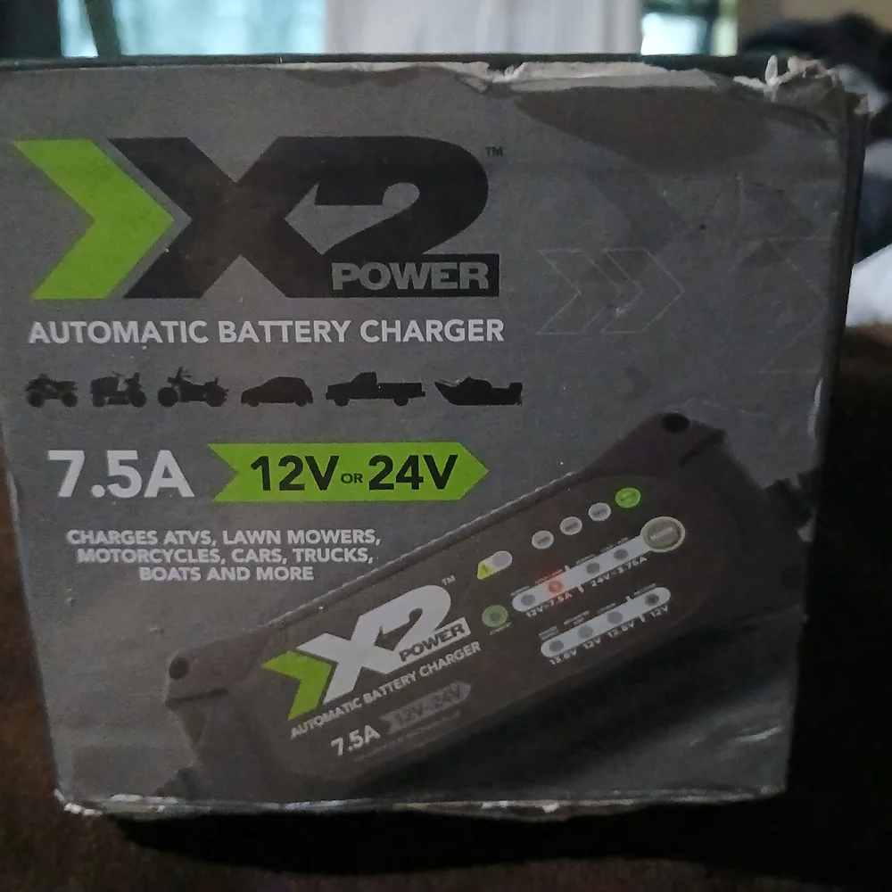 X2 Black and Green Gaming Console Charger